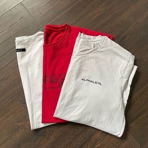 Set of 3 Alphalete mens shirts